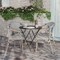 Flash Furniture Marseille French Bistro Stacking Chair w/Arms, Black/White Textilene and Bamboo Alum Frame, 4PK 4-SDA-ADS642108-BLKWH-LTNAT-GG - alternate 7